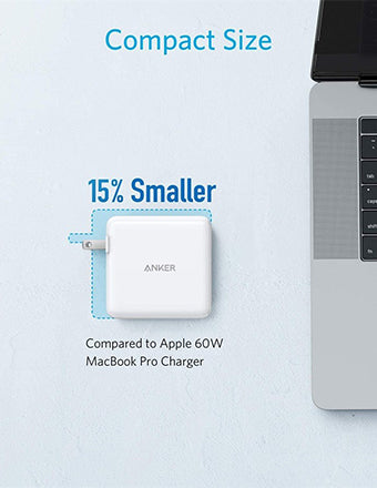 Anker 60W PIQ 3.0 & GaN Tech Dual Port Charger, PowerPort Atom III (2 Ports) Travel Charger with a 45W USB C Port, for Laptops, MacBook, iPad Pro, iPhone, Galaxy, Pixel and More Anker 60W PIQ 3.0 & GaN Tech Dual Port Charger, PowerPort Atom III (2 Ports) Travel Charger with a 45W USB C Port, for Laptops, MacBook, iPad Pro, iPhone, Galaxy, Pixel and More
